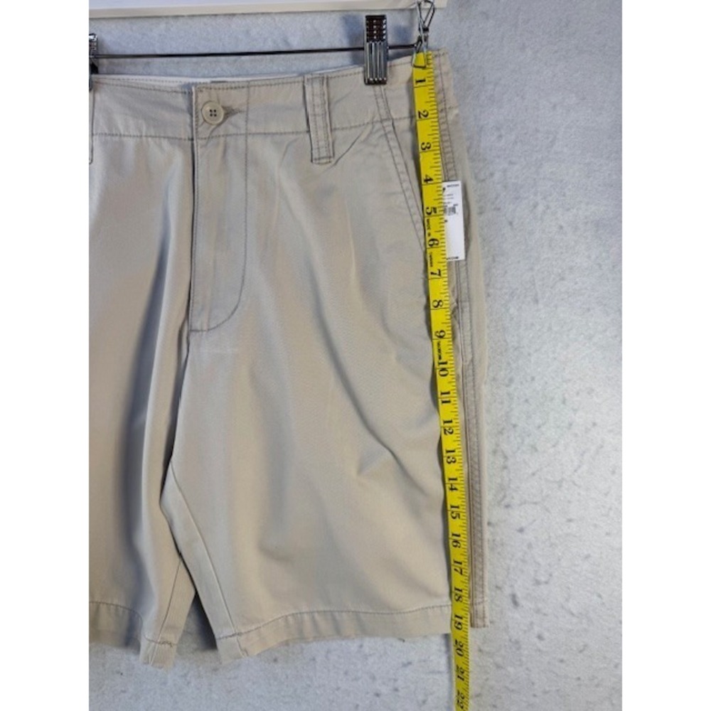 Old Navy Chino Shorts Mens 30 Khaki Tan Slim Flat Front 10" Inseam Preppy NWT - Picture 7 of 8